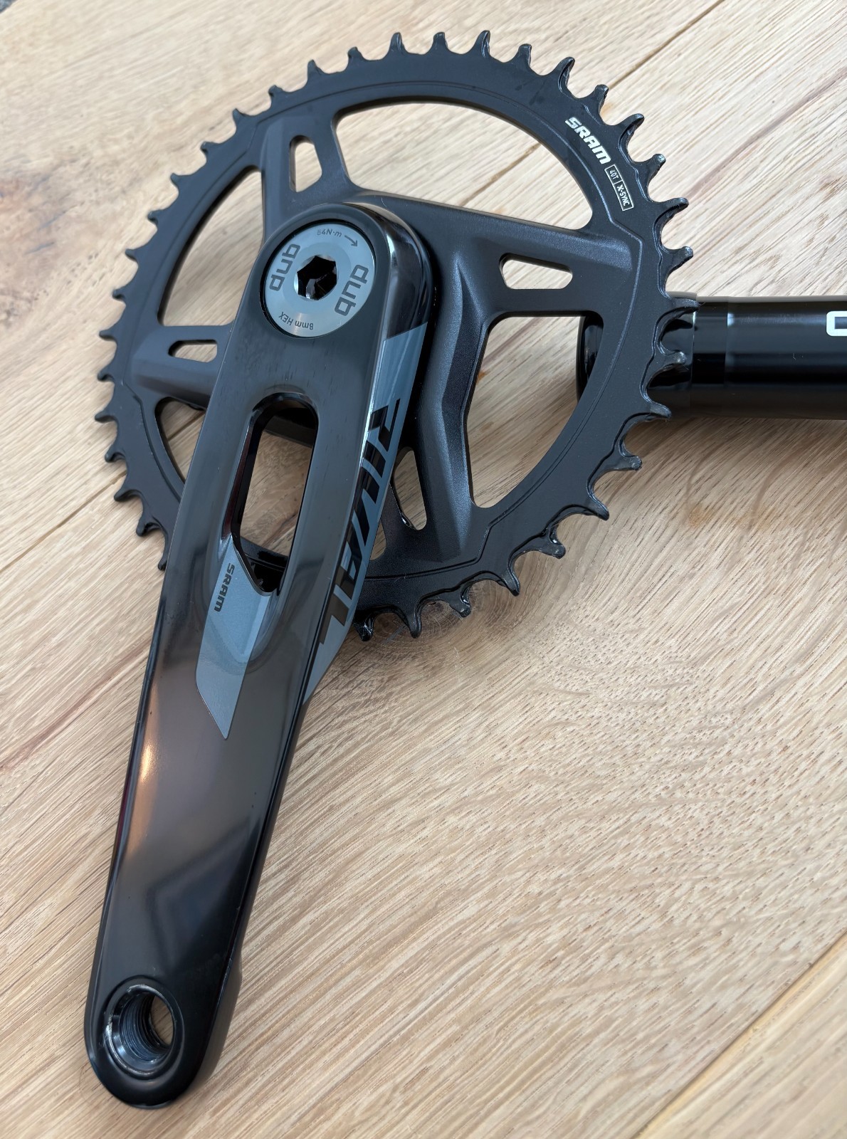 SRAM Rival E1 1x XPLR Crankset. DUB, 40T, 170mm, 13-speed, power-ready