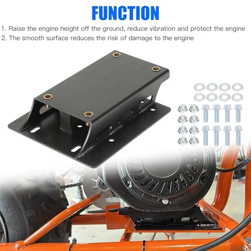 Torque Converter Motor Engine Riser Plate Kit Replacement for Predator black