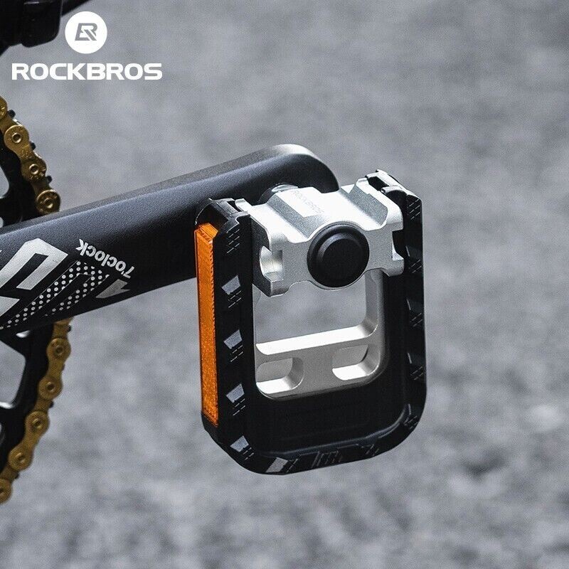 ROCKBROS Folding Bike Pedals MTB Road Pelin Pedals 2Pcs Anti-Slip Quick-Release