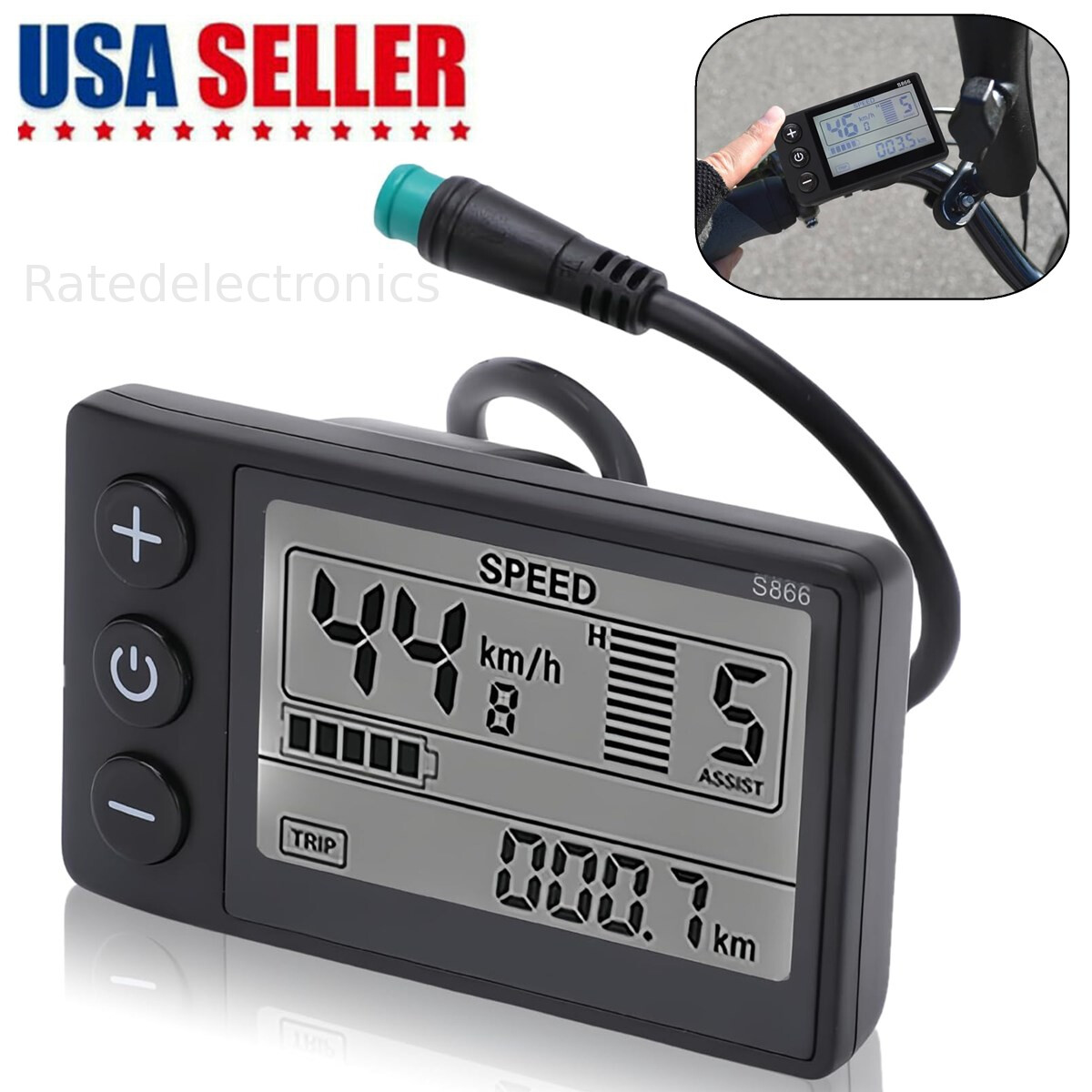 For E-bike LCD Display 24V/36V/48V Display E-Bicycle Electric Bike Scooter 2024