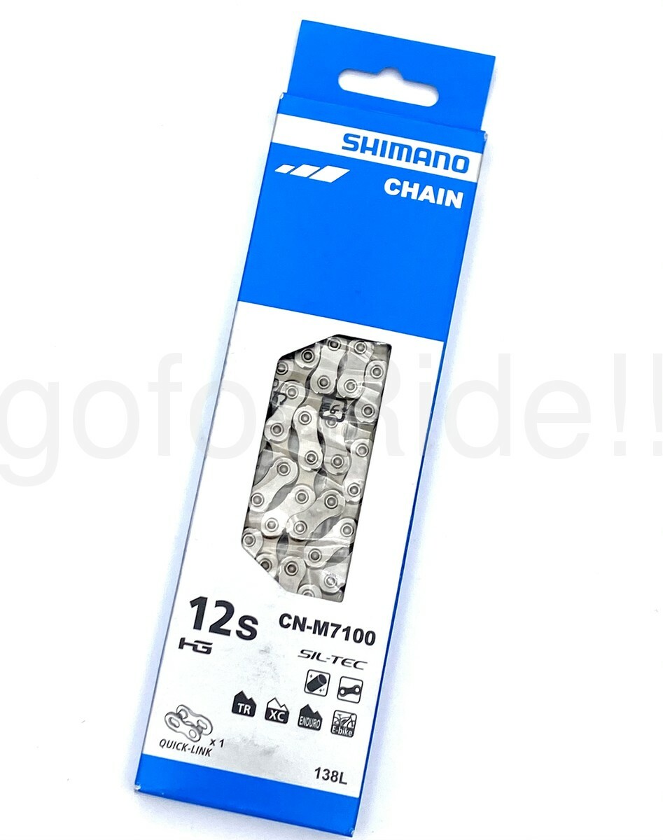 SHIMANO DEORE MTB 12 Speed Chain CN-M7100 w/Quick Link fit XTR XT SLX 138L CHAIN