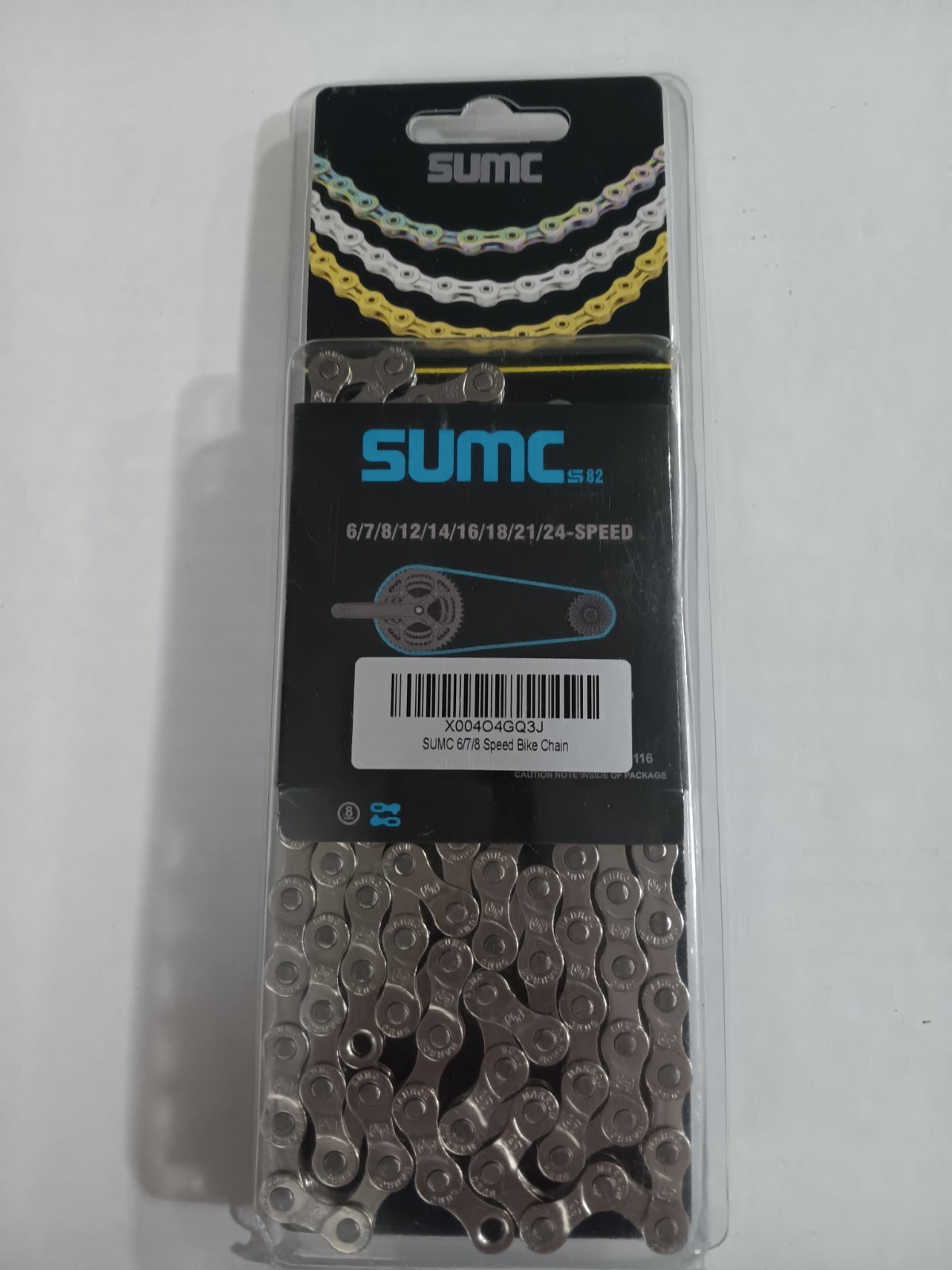 SUMC S82 Bicycle Chains 8 Speed 116 Link MTB Road Bike Chains