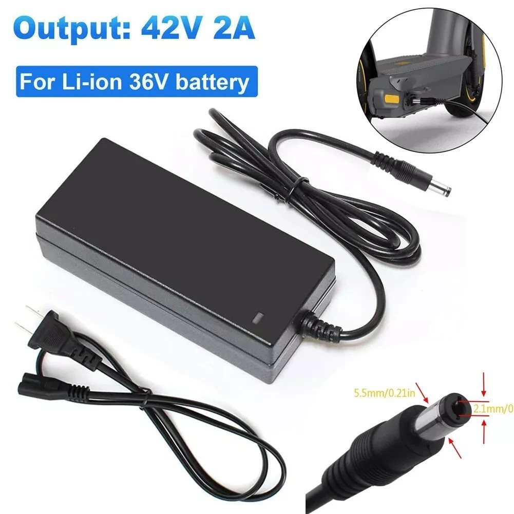 42V 5A Adapter Charger 36V Lithium Battery with 5.5mm*2.1mm DC Plug Port 210W 2