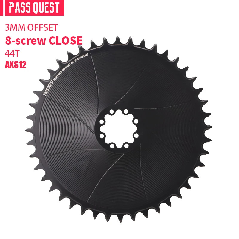 Round Narrow Wide Chainring 3mm Offest Direct Mount Crank Gravel Bike AXS 40-56T