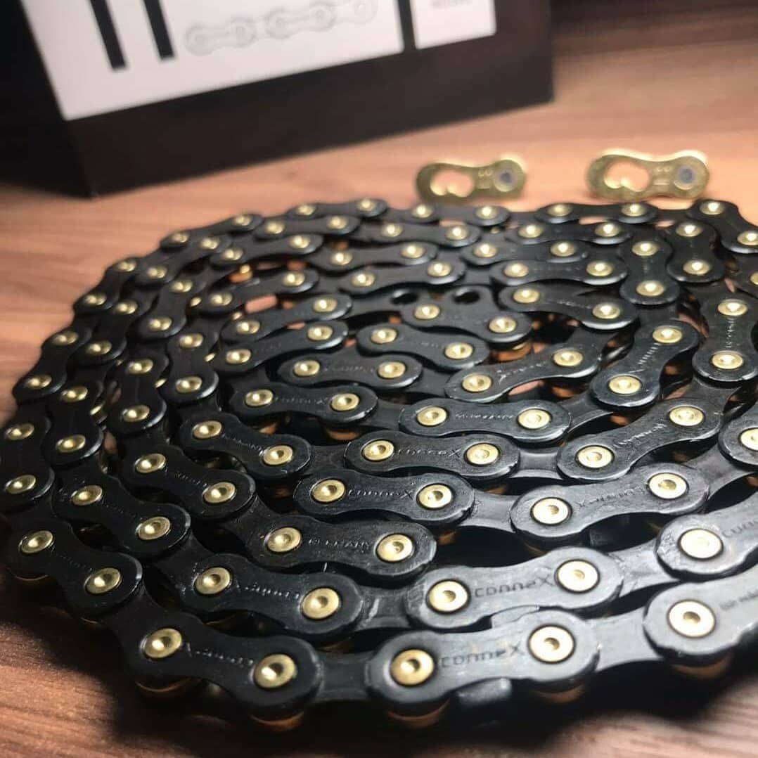 ConneX 11SB 11-Speed Black & Gold Road / MTB Bike Chain fits SRAM Shimano Campy