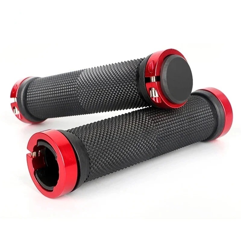 Bicycle Handle Bar Grips Road Mountain Bike Rubber Handlebar Grips MTB Alloy Bil