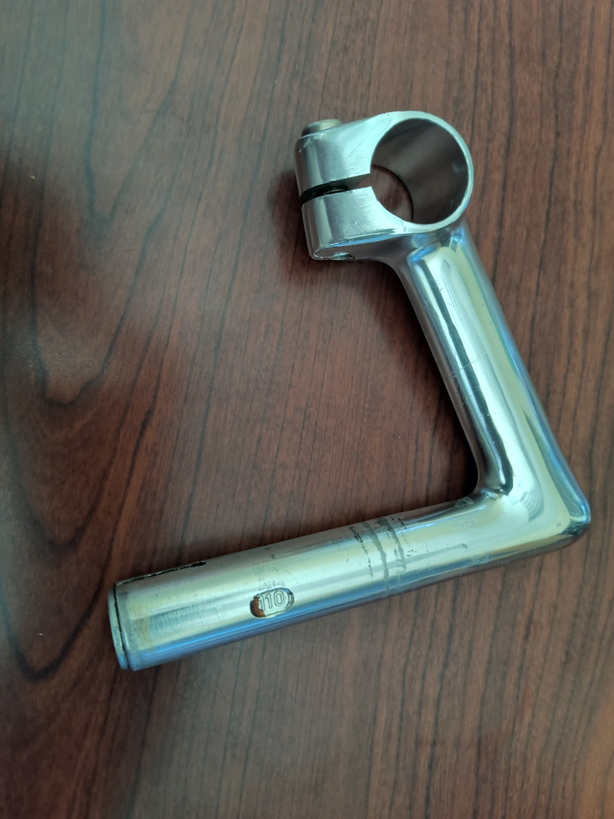 3ttt Tecno Tubo Torino Thread Quill Stem, 110mm, Silver/Chrome, Made In Italy