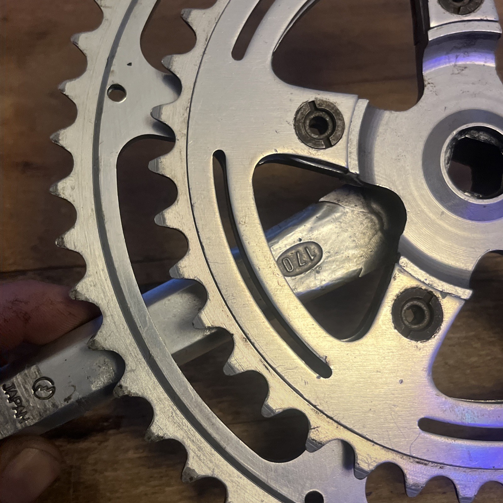 Vintage SR Apex Drive Side Crank 170 mm 86 BCD 52/40 T 70s 80s Road Japan