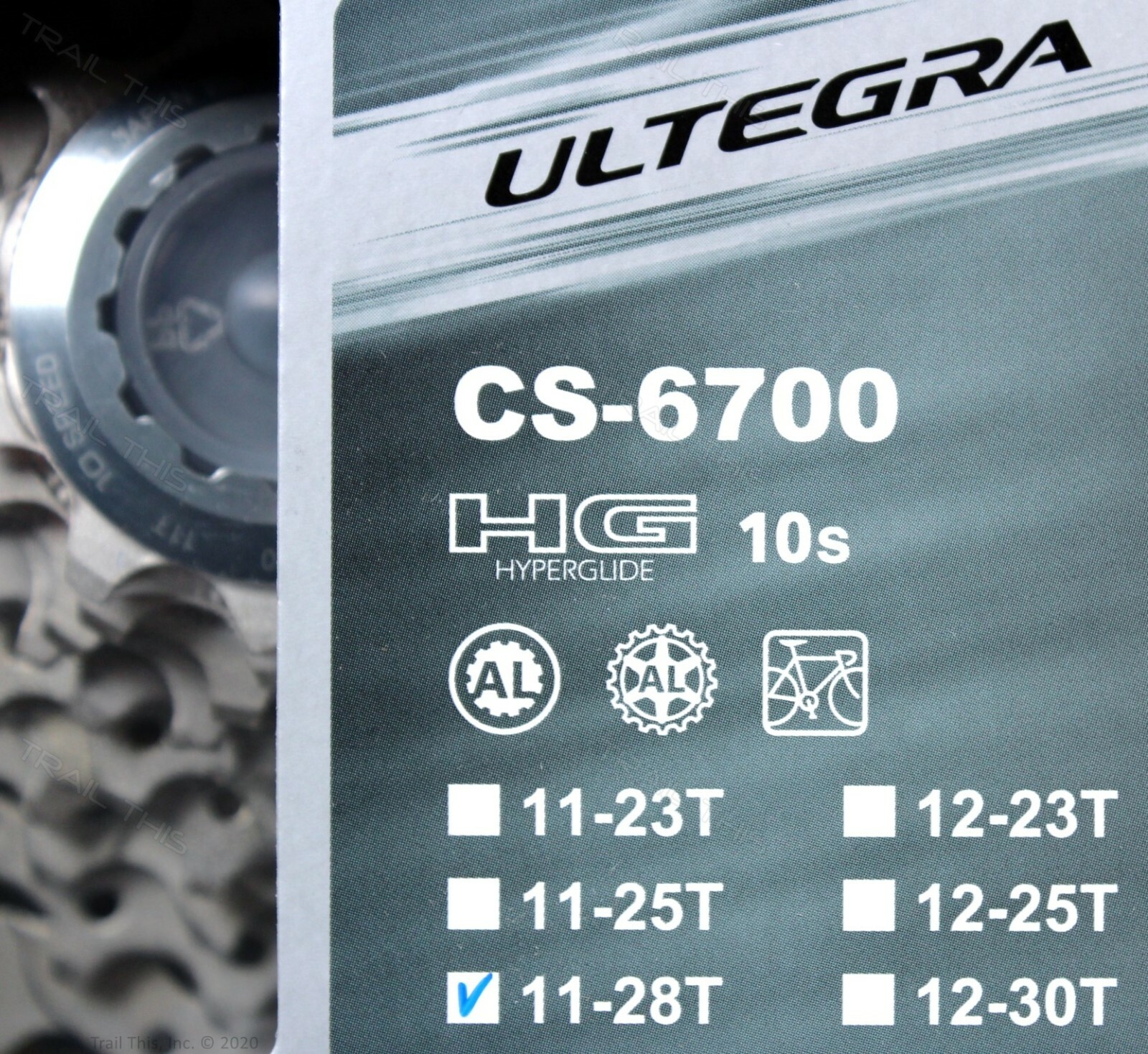 Shimano Ultegra CS-6700 11-28T 10-Speed Bike Cassette 11-28 fits Dura-Ace / SRAM
