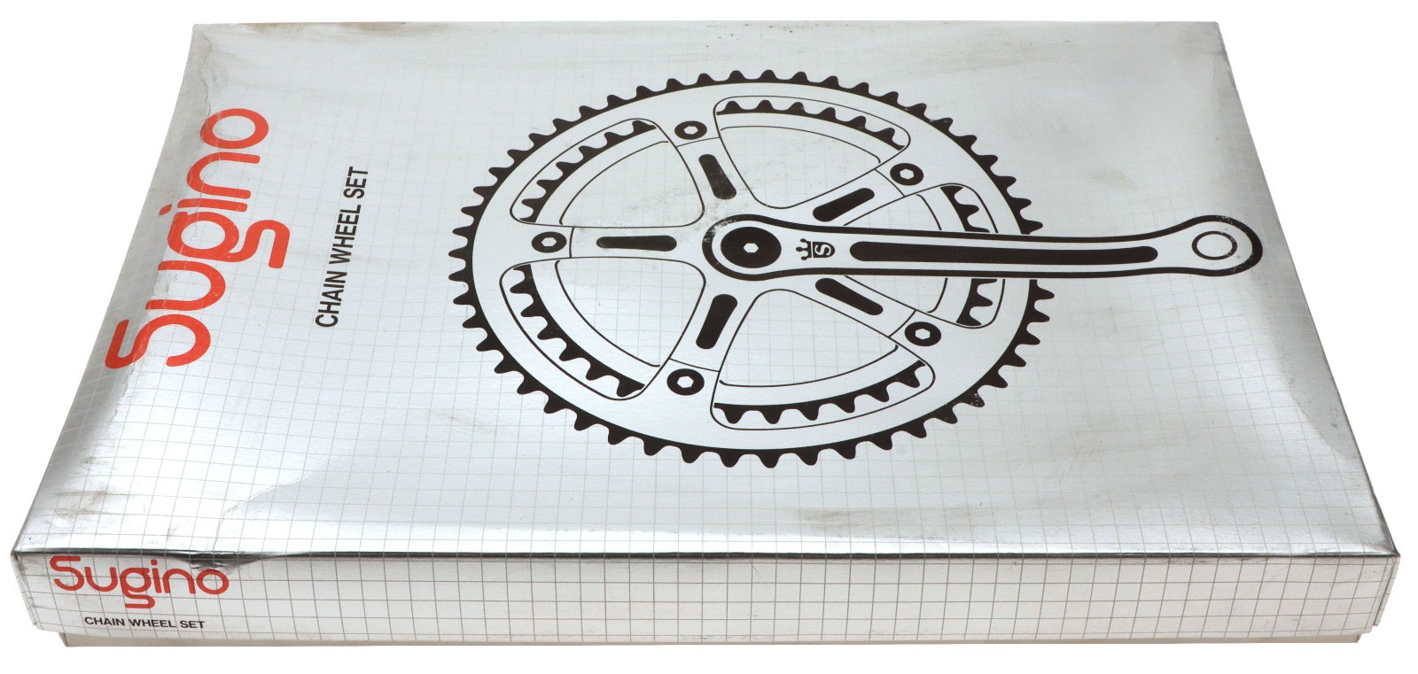 Sugino Aero Tour AT Crankset 170mm 50/46/30 Silver No Chainrings NOS NEW Vintage