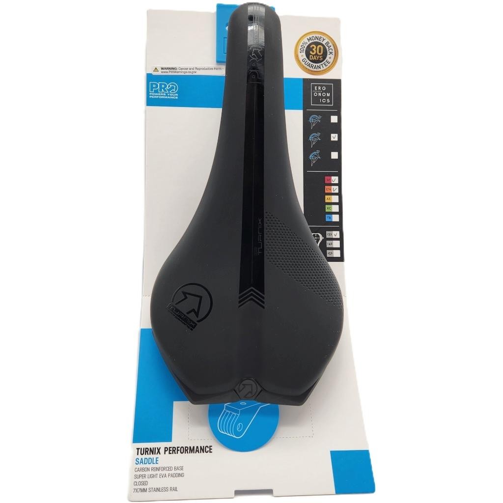 Shimano Pro Turnix Bicycle Saddle 132mm Carbon Reinforced Base Closed Black
