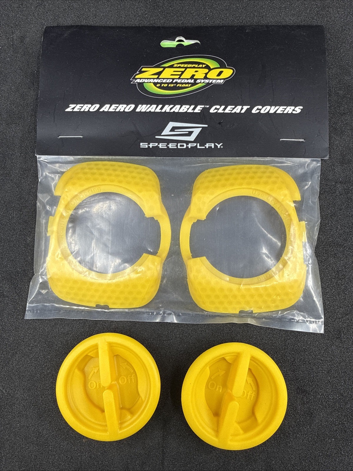 Speedplay Walkable Aero Cleat Covers & Buddies Yellow NEW