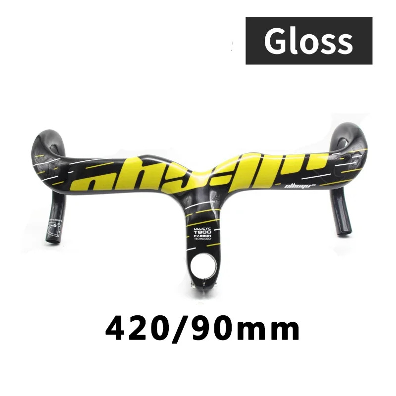 Full Carbon Fiber Road Bicycle Integrated Handlebar 28.6mm 400/420/440mm Width