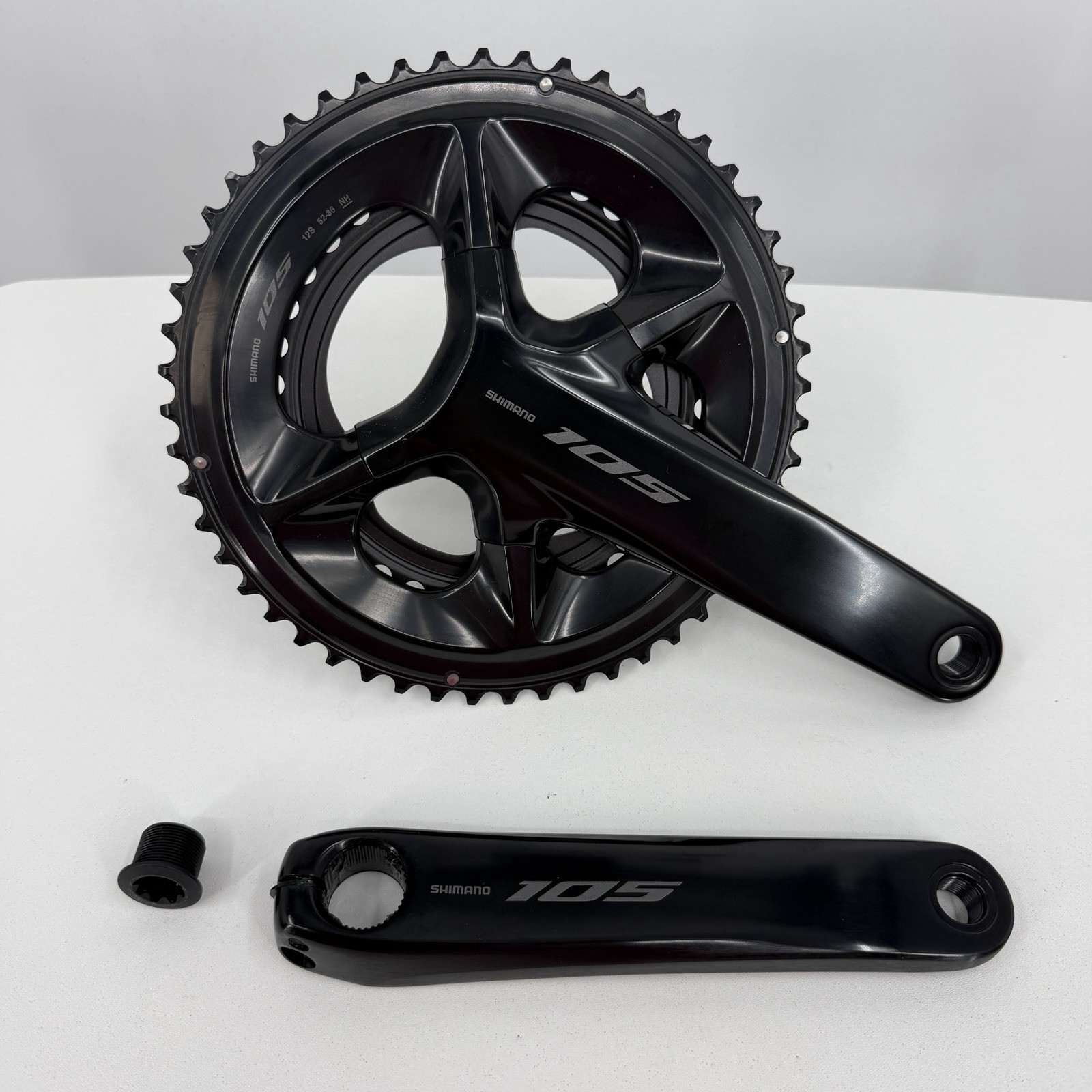 Shimano 105 FC-R7100 12-Speed Crankset 175mm 52-36T Black