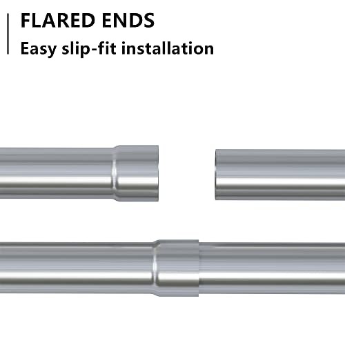 Straight Exhaust Pipe 2.5″ OD, 304 Stainless Steel 48″ Long 2.5″ OD Straight