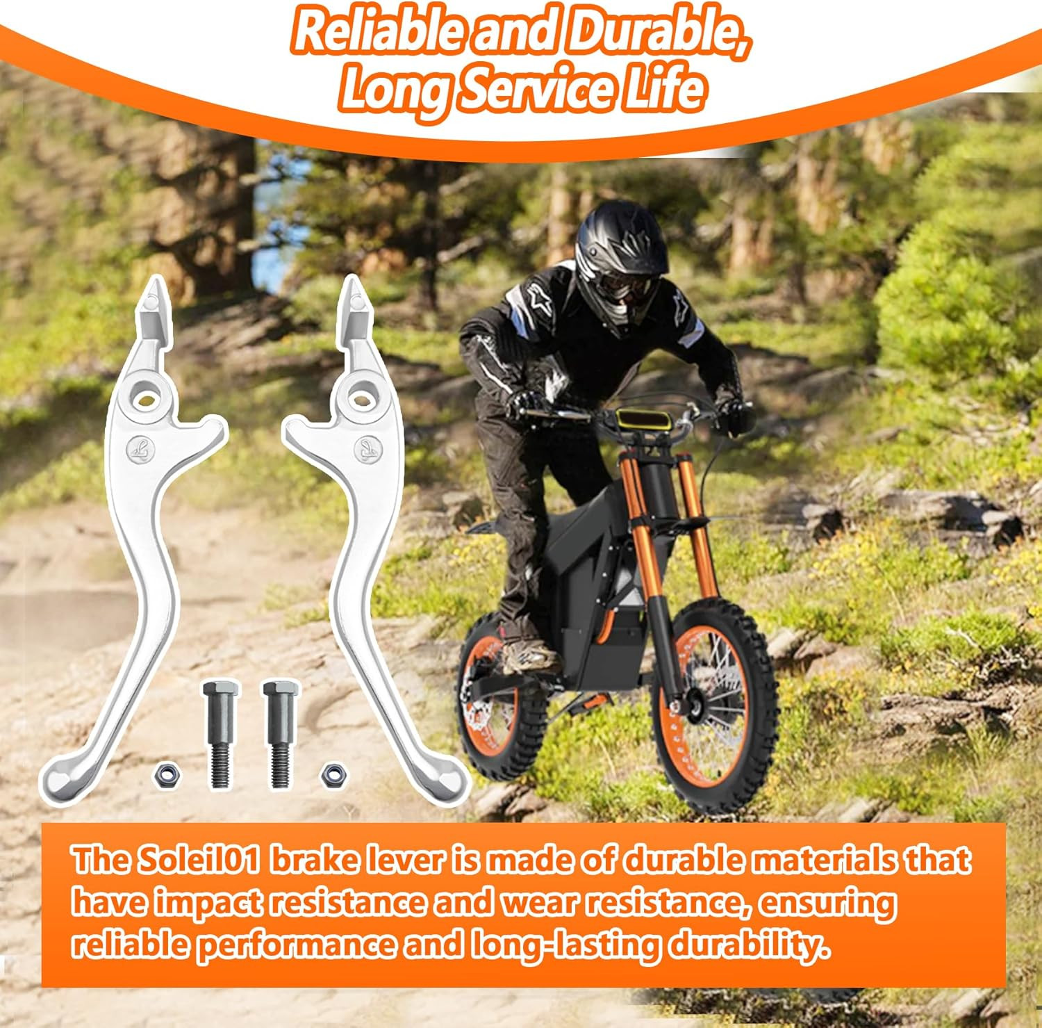 1 Pair Left and Right Lever Handbrake | Fit for Tuttio Soleil01 E-Bike Brake Lev