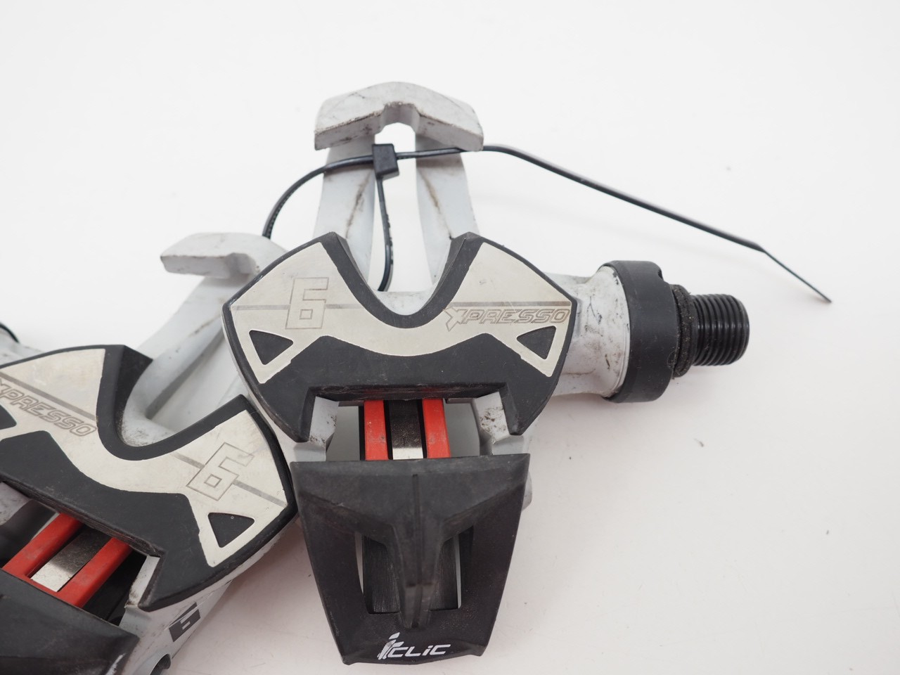 Time Xpresso 6 Grey/Black Road Bicycle Clipless Pedals iClic Stainless Steel
