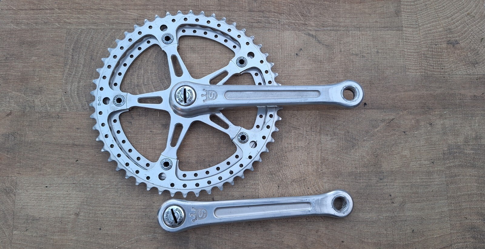 Sugino Mighty Crankset Vintage road 50, 45 t 171 NOT SHIPPING TO USA