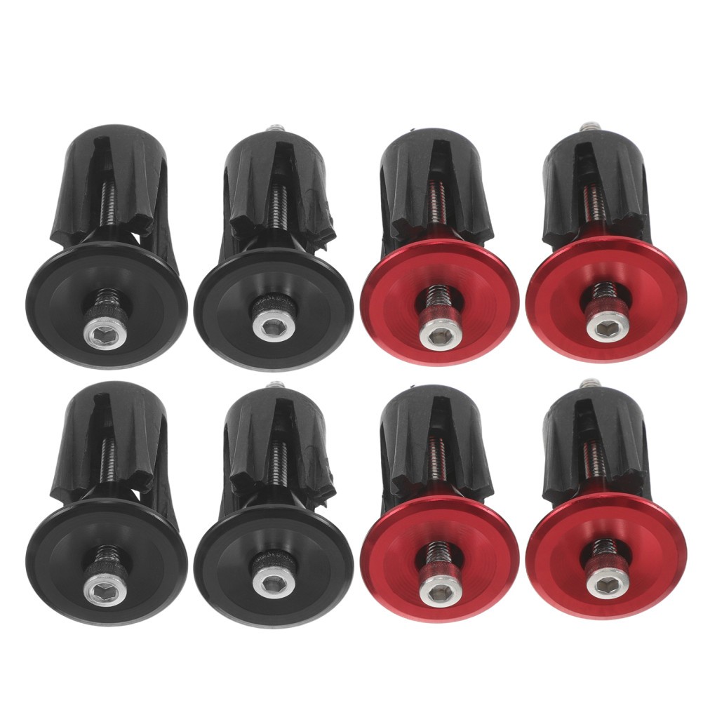 4pairs Aluminum Alloy Expanding Locking Handlebar End Caps, Fits 17-22mm