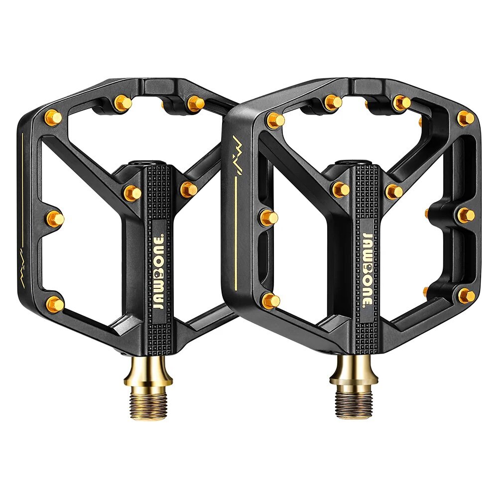 Mountain Bike Pedals MTB Flat Platform Pedal Aluminum 9/16 in DU Sealed Bearing