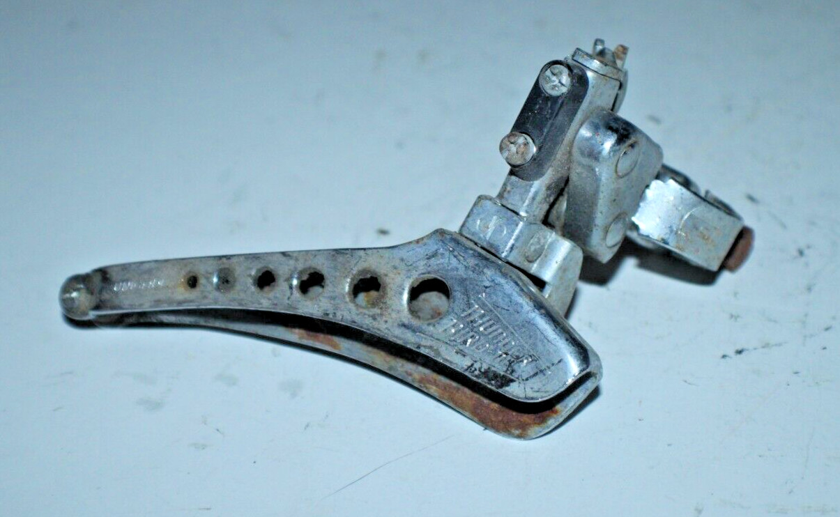 Vintage Shimano Thunderbird Double Front Derailleur 1″ Bottom-Pull USA Shipping!
