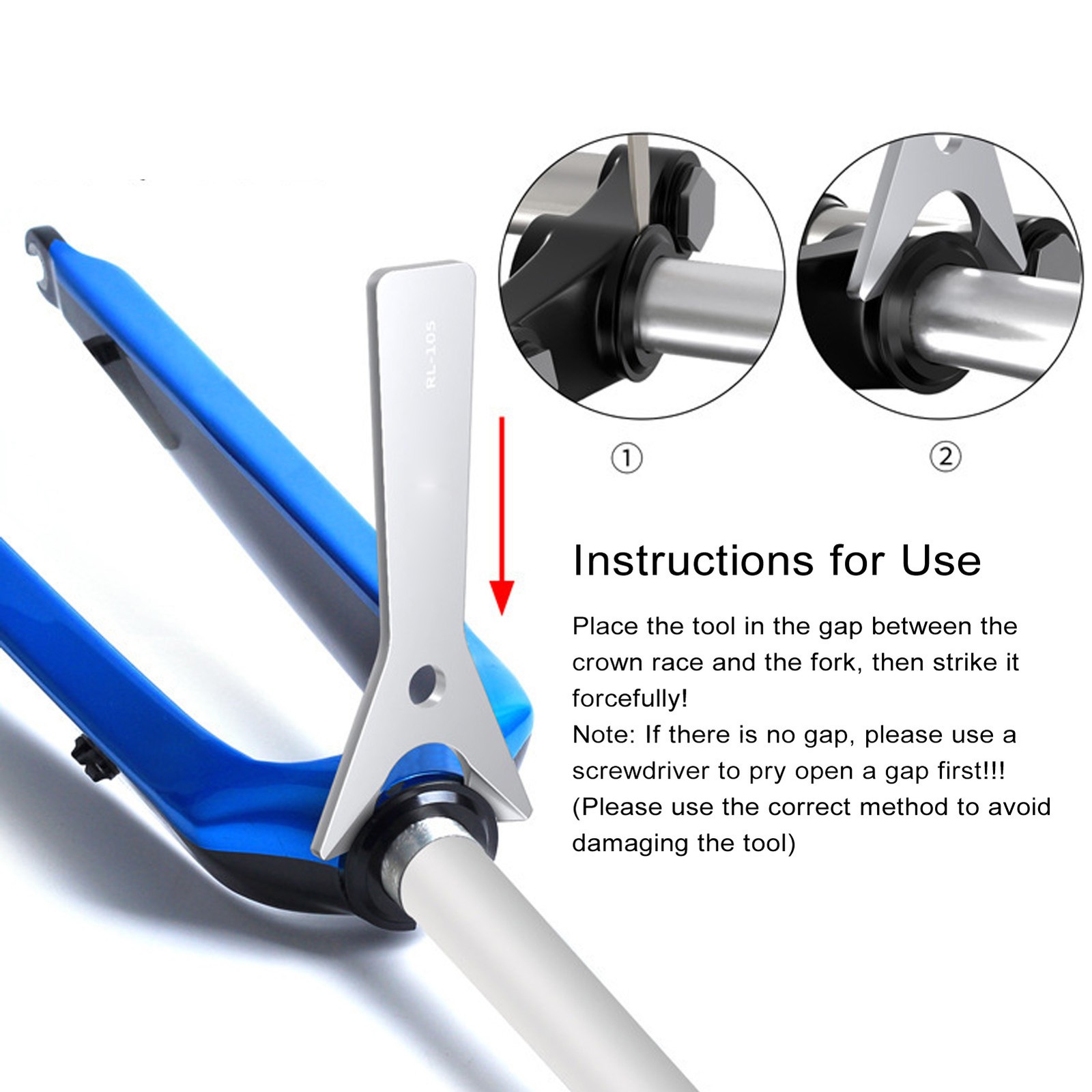 Bike Headset Crown Race Remover Tool Fork Removal For Cycling Repair