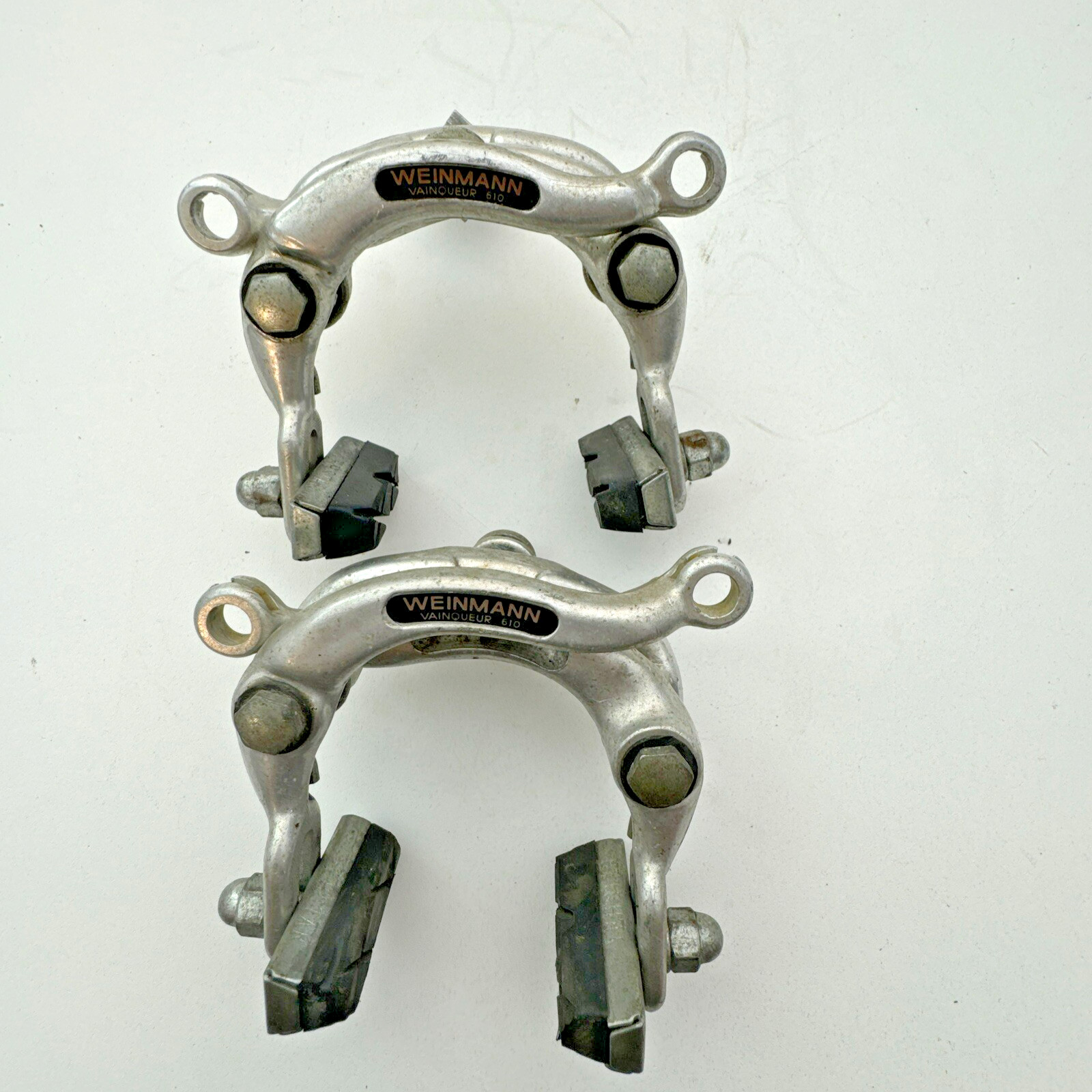 Vintage Weinmann 610 Center Pull Brake Caliper Set Vainqueur 1981 Black Logo A72