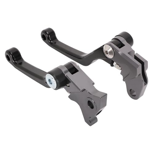 Dirt Bike Brake Clutch Lever Pivot Folding Levers Set CNC for TW 200 Black