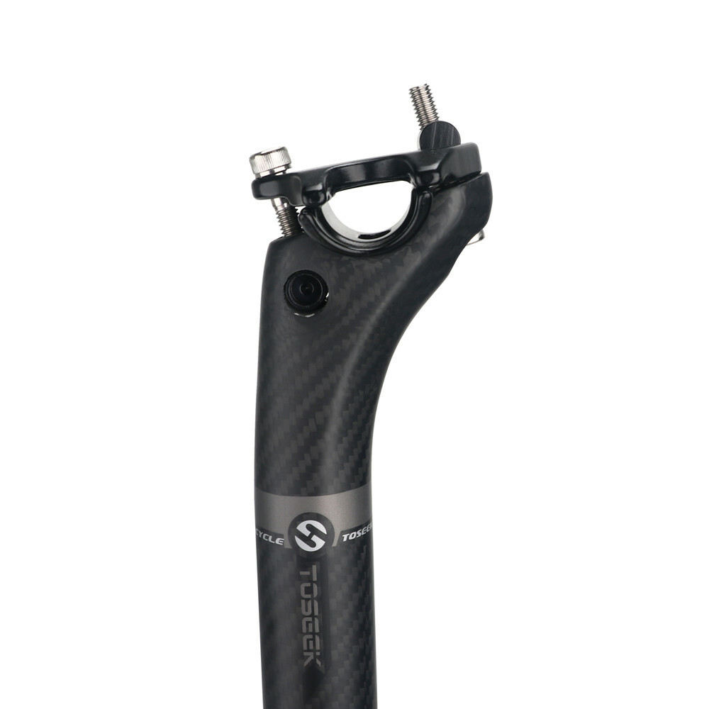 TOSEEK Carbon Fiber Seatpost 27.2/30.8/31.6mm Bicycle Seat Post Tube Offset 20m