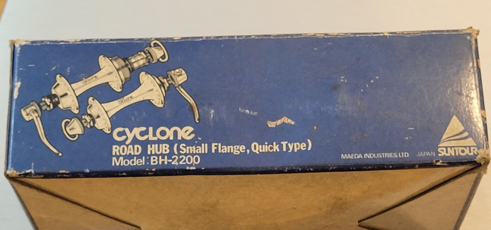 SUNTOUR CYCLONE Hub Set 28h 100-120mm English 1980s Vintage New Old Stock In Box
