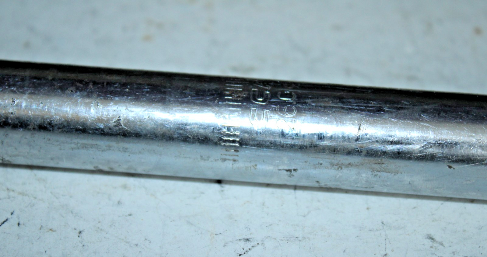 Vintage CCA BMX Seatpost Seat Tube 390/25.4mm 50mm Offset Silver Chromoly Steel~