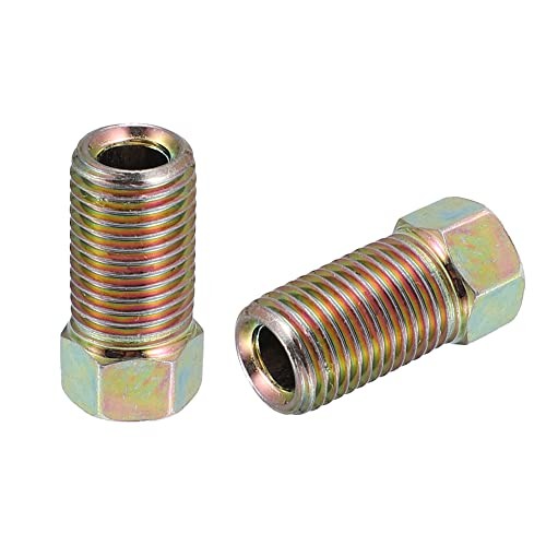 10pcs Motorcycle Brake Line Tube Fittings 3/8 x 24 UNF for 3/16″ Hydraulic