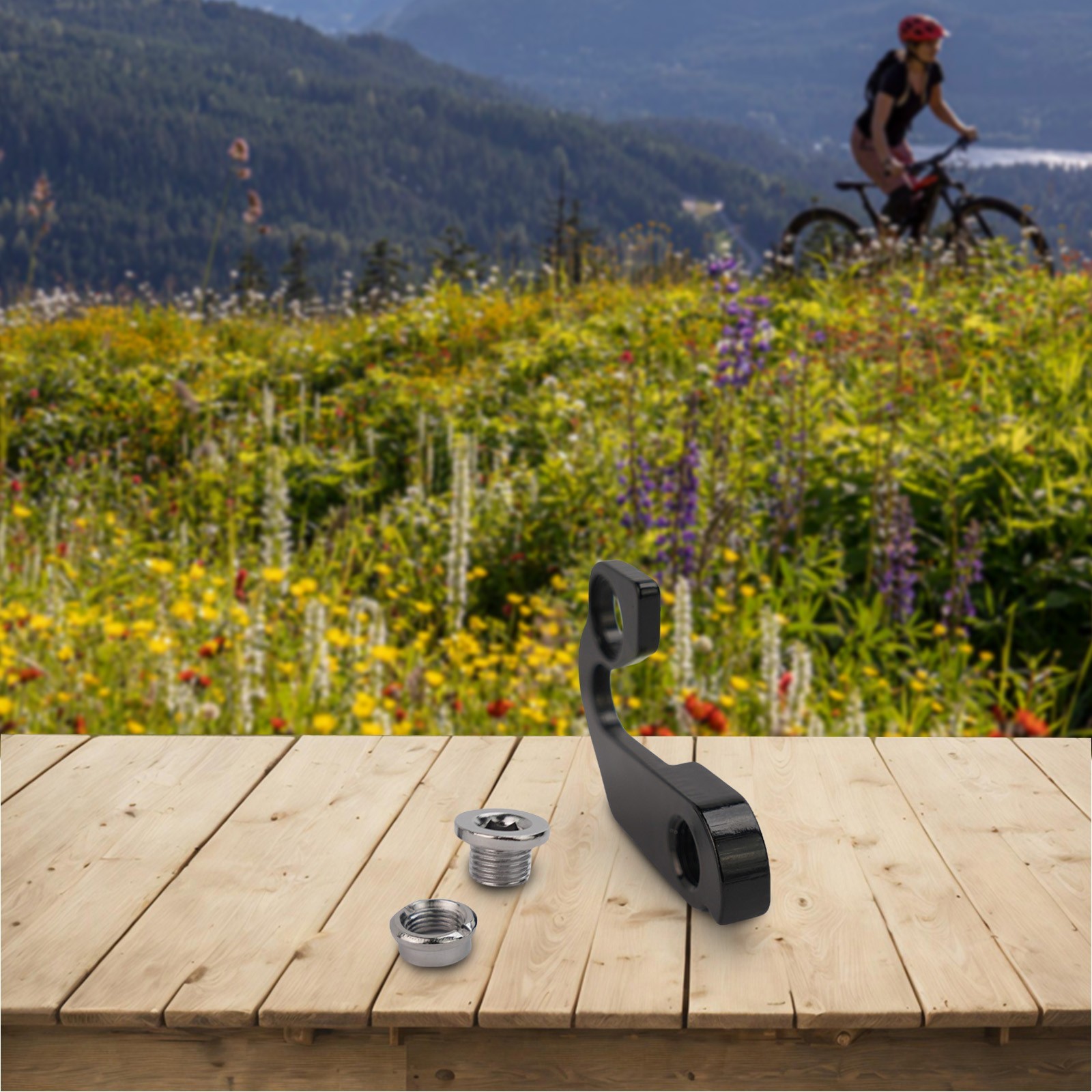 Jet black Aluminum Alloy Rear Derailleur Mech Hanger for Marin Bayview Parts