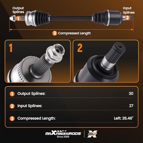 maXpeedingrods Front CV Axle Shaft Assembly for Hyundai Front Driver Side