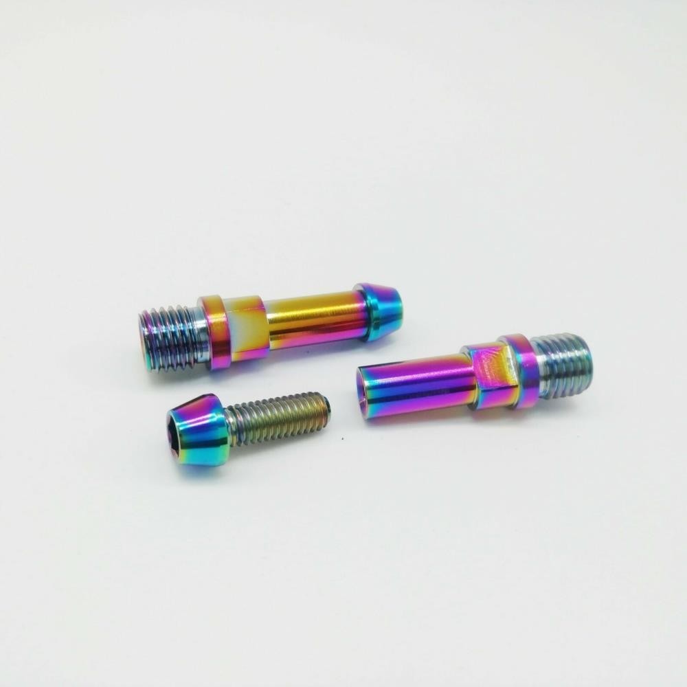Bicycle Titanium Ti Brake Post V Brake Bosses M10X1.25mm & M6X16mm bolts 2pcs [