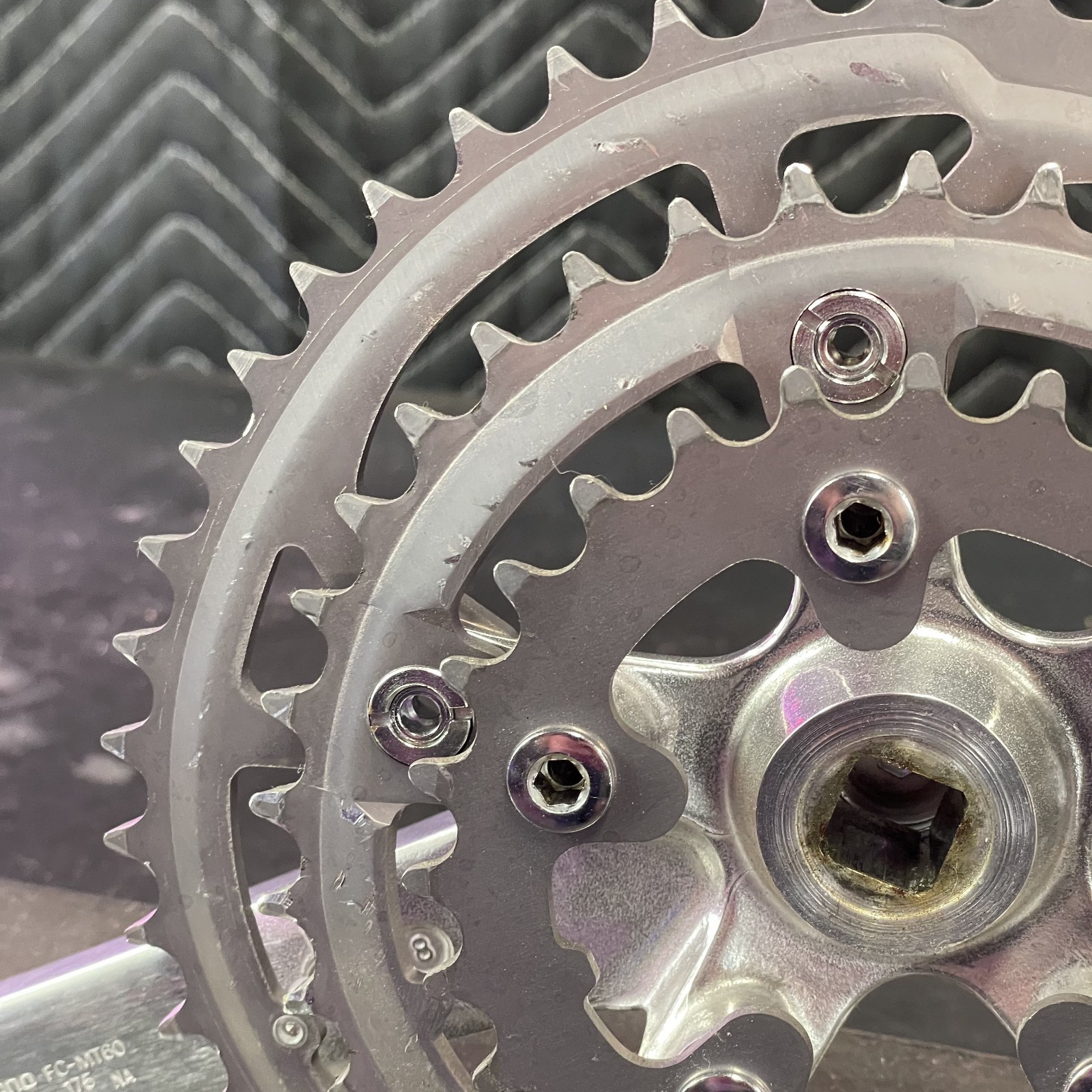 Vintage Shimano Deore MT60 Triple Crankset – 46/36/26 – 175mm – VGC