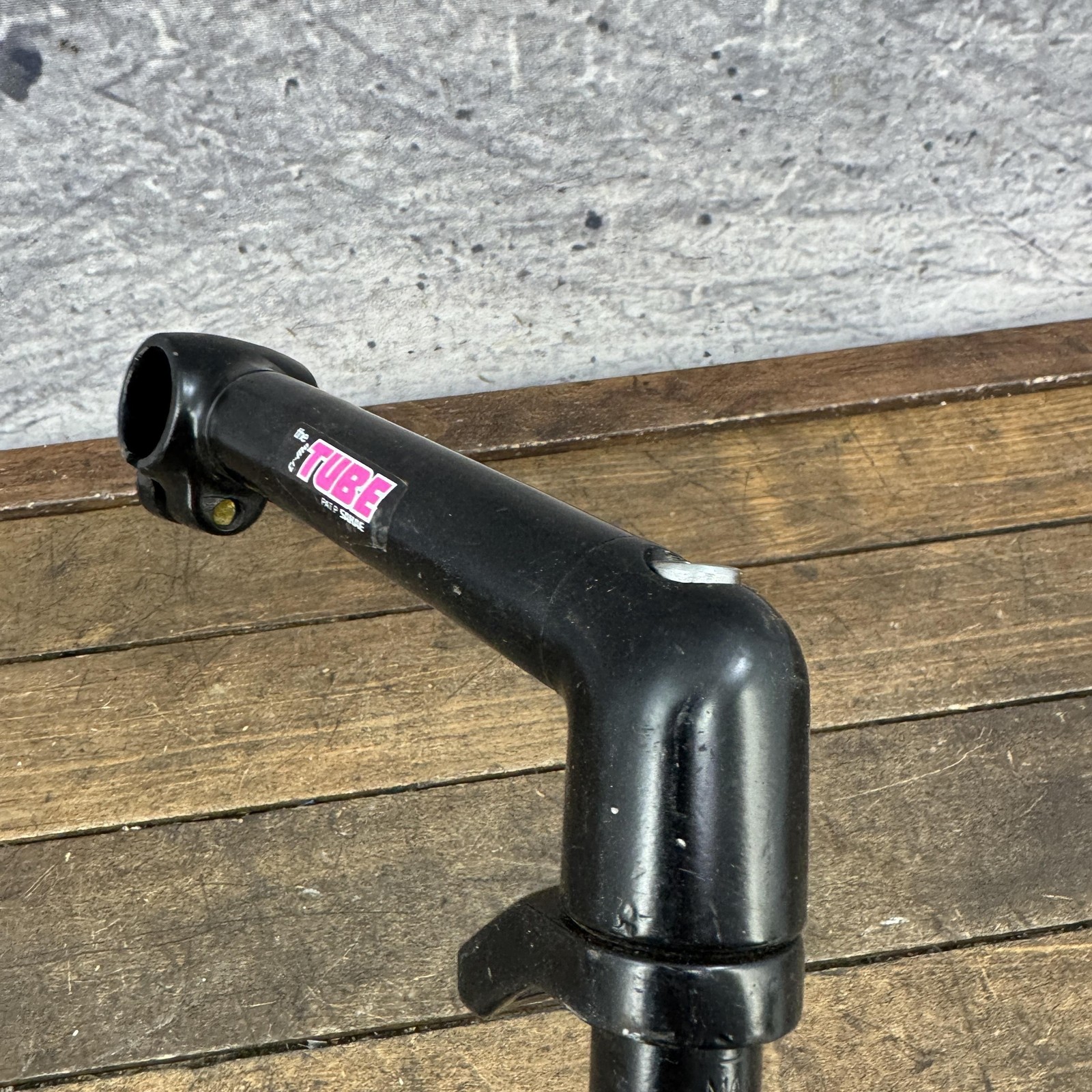 Vintage Sakae The Tube Quill Stem 22.2 NOS 25.4 Clamp Black MTB Cable Stop 1″