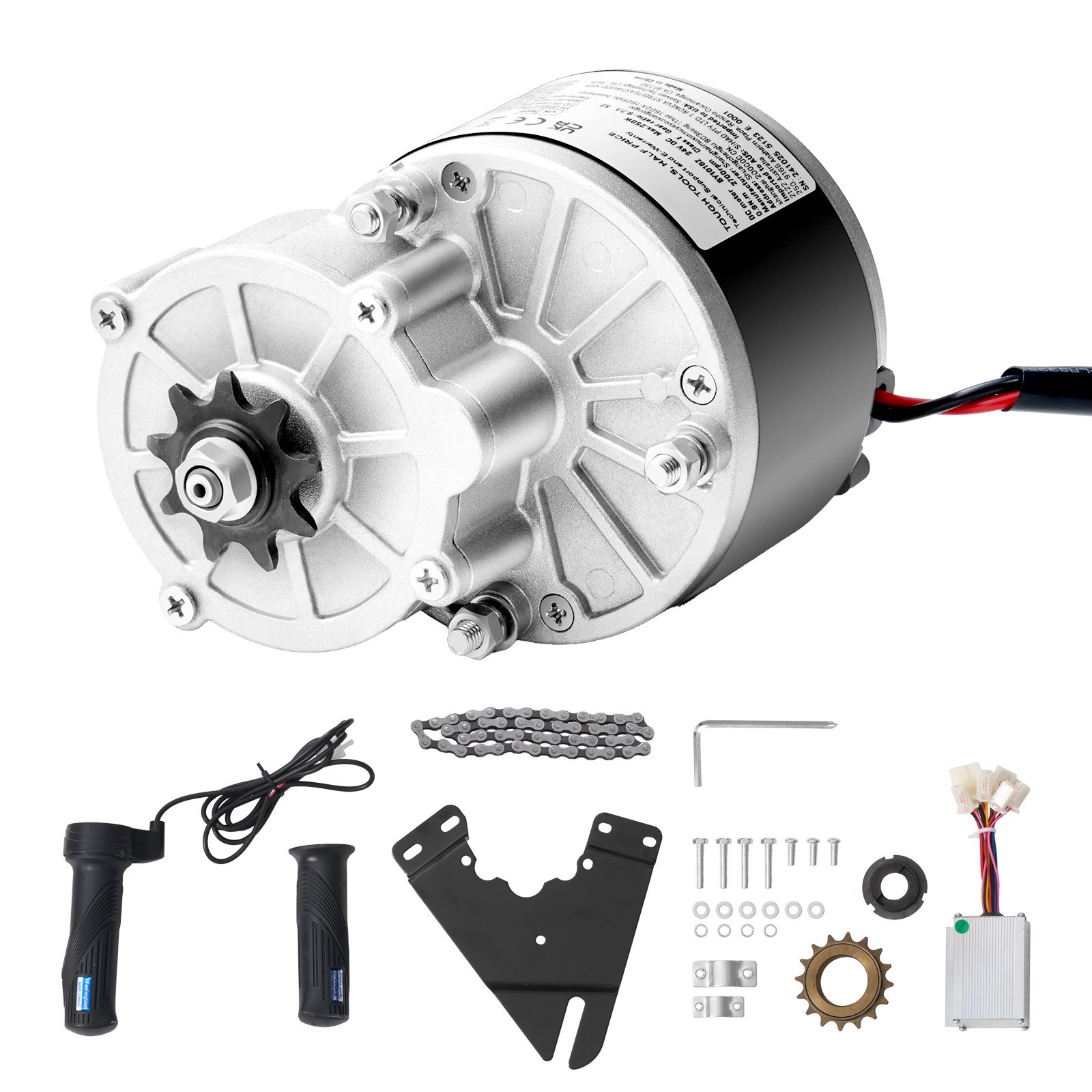 Uimoso 250W 24V DC Motor Kit with Enhanced Speed Controller, 2700 RPM