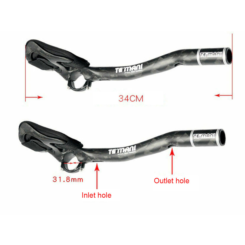 Hot Carbon Fiber MTB Road Bike TT Time Rest Handlebar Trial Triathlon Bar 31.8mm