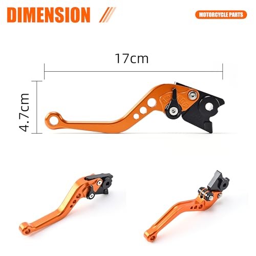 Clutch Lever 2 Finger Clutch and Brake Levers Compatible with KTM 690 Orange