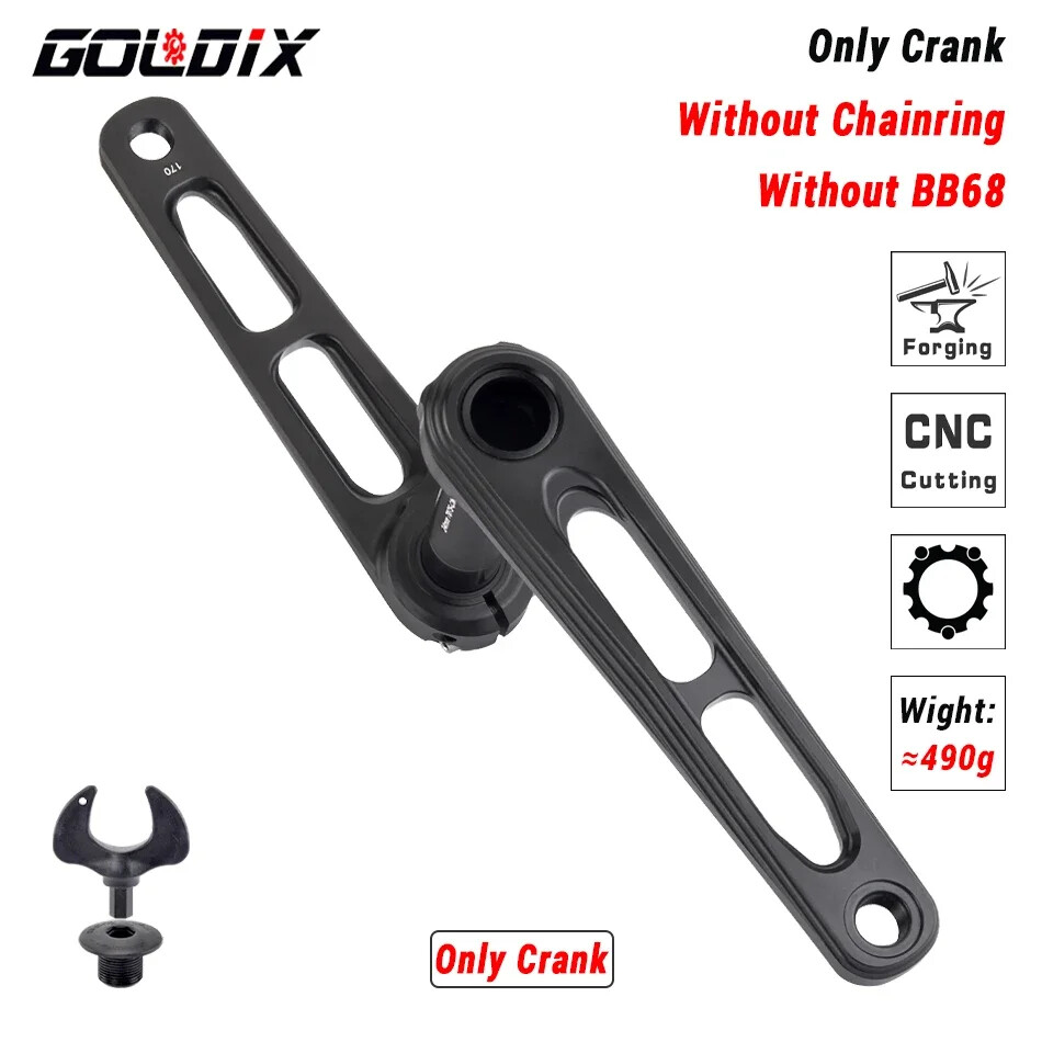 Gravel Road Bicycle Crankset 170/175mm Crank Arms Single/Double Chainring 50-34T