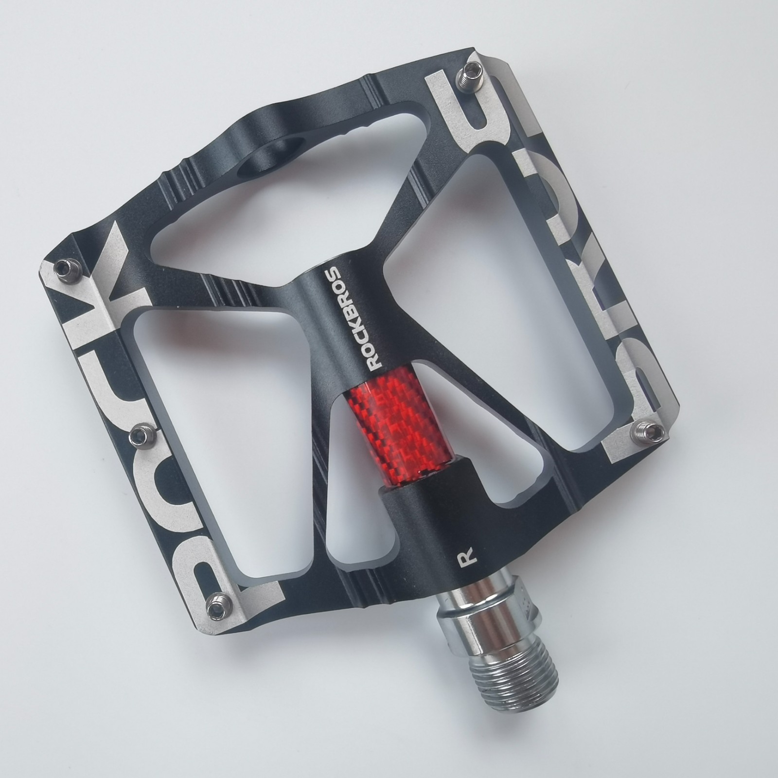 ROCKBROS Bike Pedals 9/16» Aluminum Alloy Bearing Non Slip Pedals Road Mountain