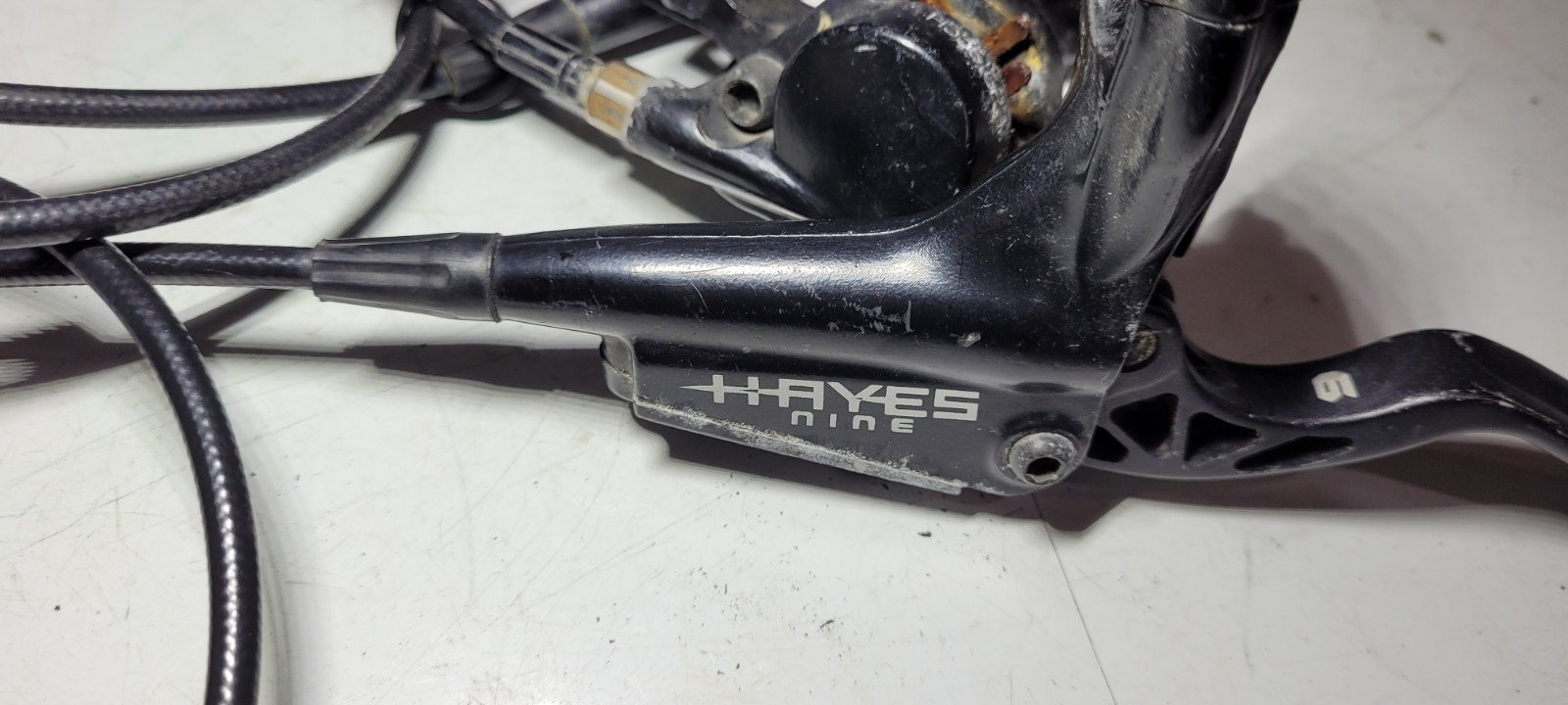 Hayes Nine Hydraulic Disc Brake Set Front & Rear Levers Calipers Hoses FOR PARTS