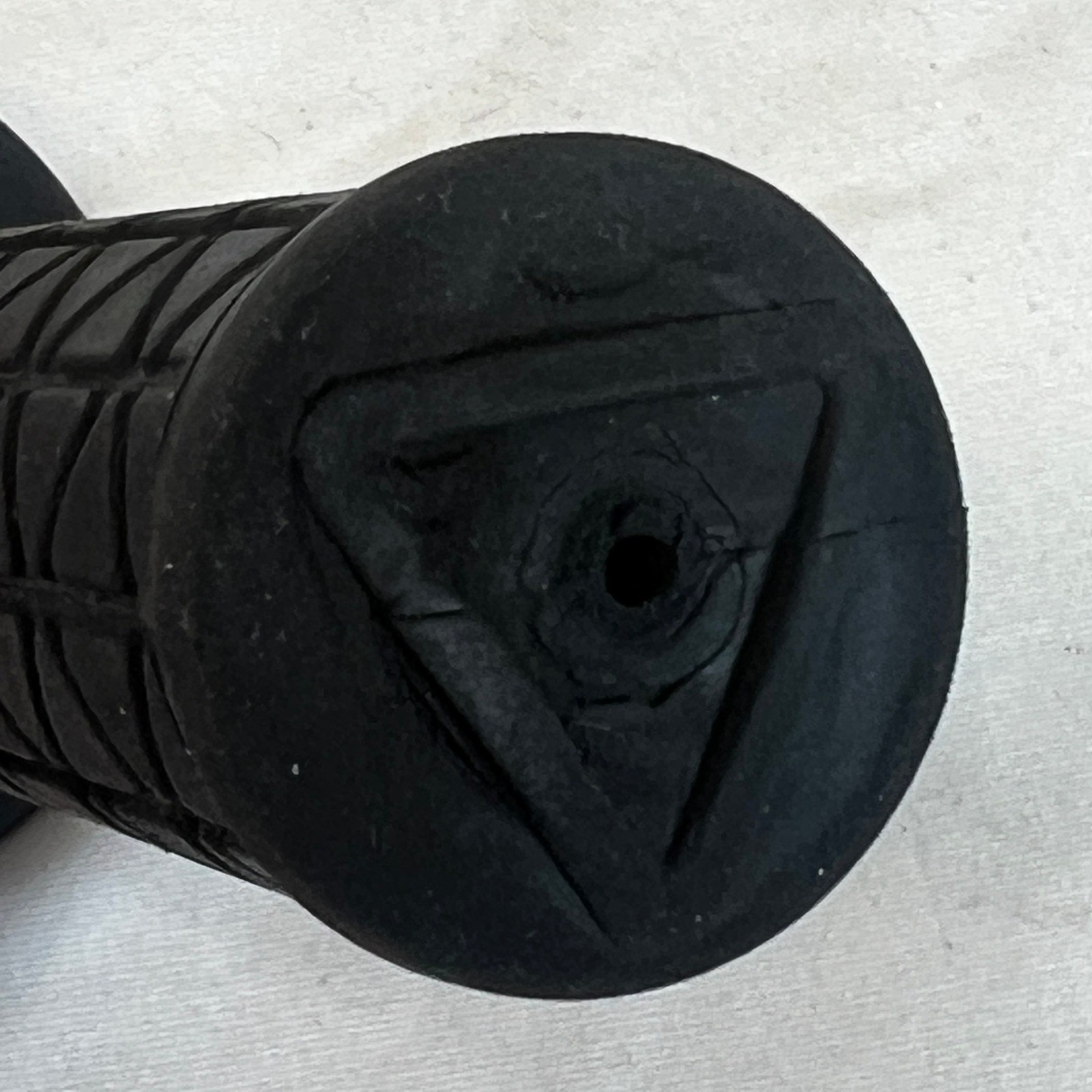 VTG Old School AME Triangle Pattern Handlebar Grips Black BMX MX Pair 4.75 Inch