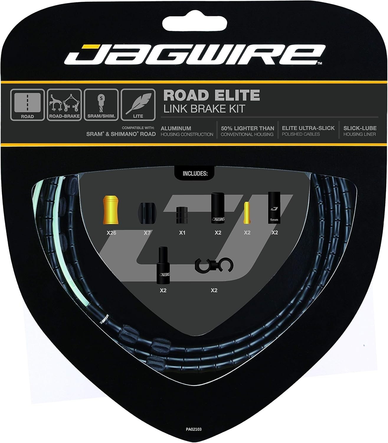 Jagwire Elite Link Brake Kit Cable – Black