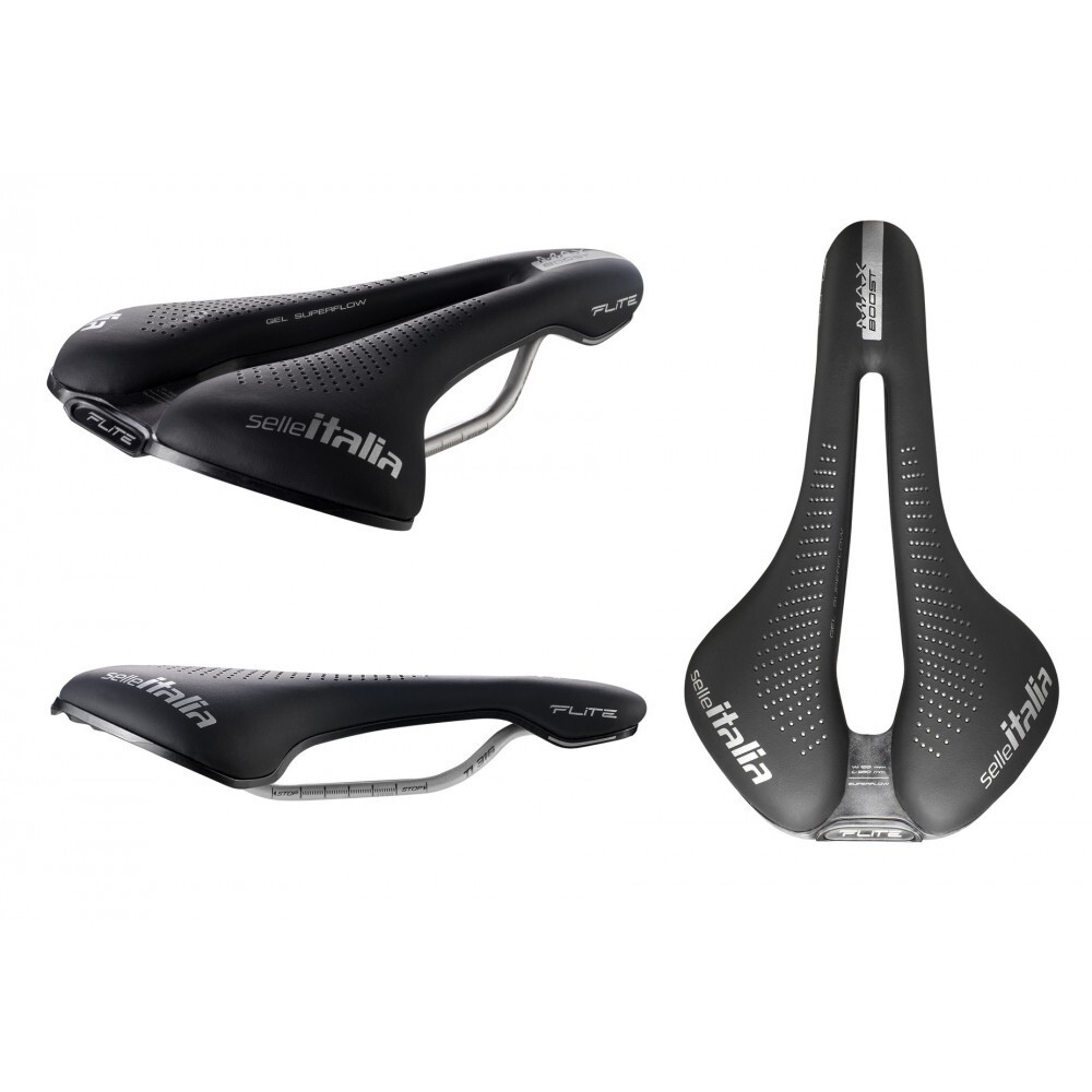 Selle Italia saddle MAX FLITE BOOST TI316 rails GEL SUPERFLOW L3 155 x250 mm NEW
