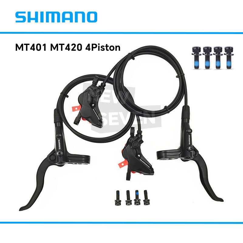 Shimano BL-MT401 & BR-MT420 4 Piston Hydraulic Disc Brake Set Front Rear-OE