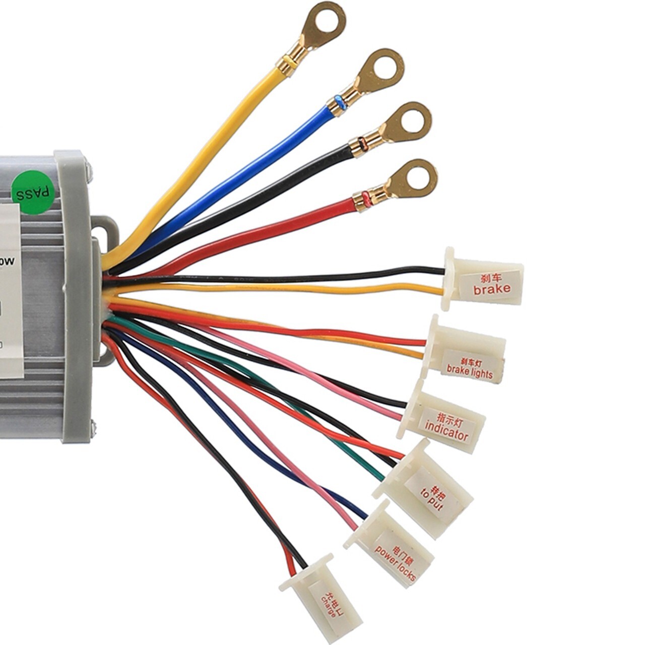 48V 1000W Electric Brush Motor Speed Controller+ Throttle Ebike Scooter ATV Quad