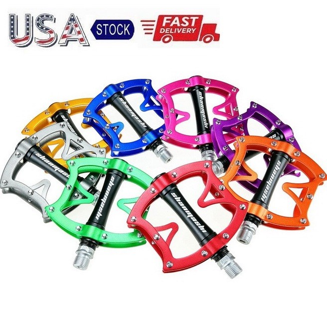 Aluminum Road MTB Mountain Bike XC Bicycle Pedal Flat Platform Pedals CA130