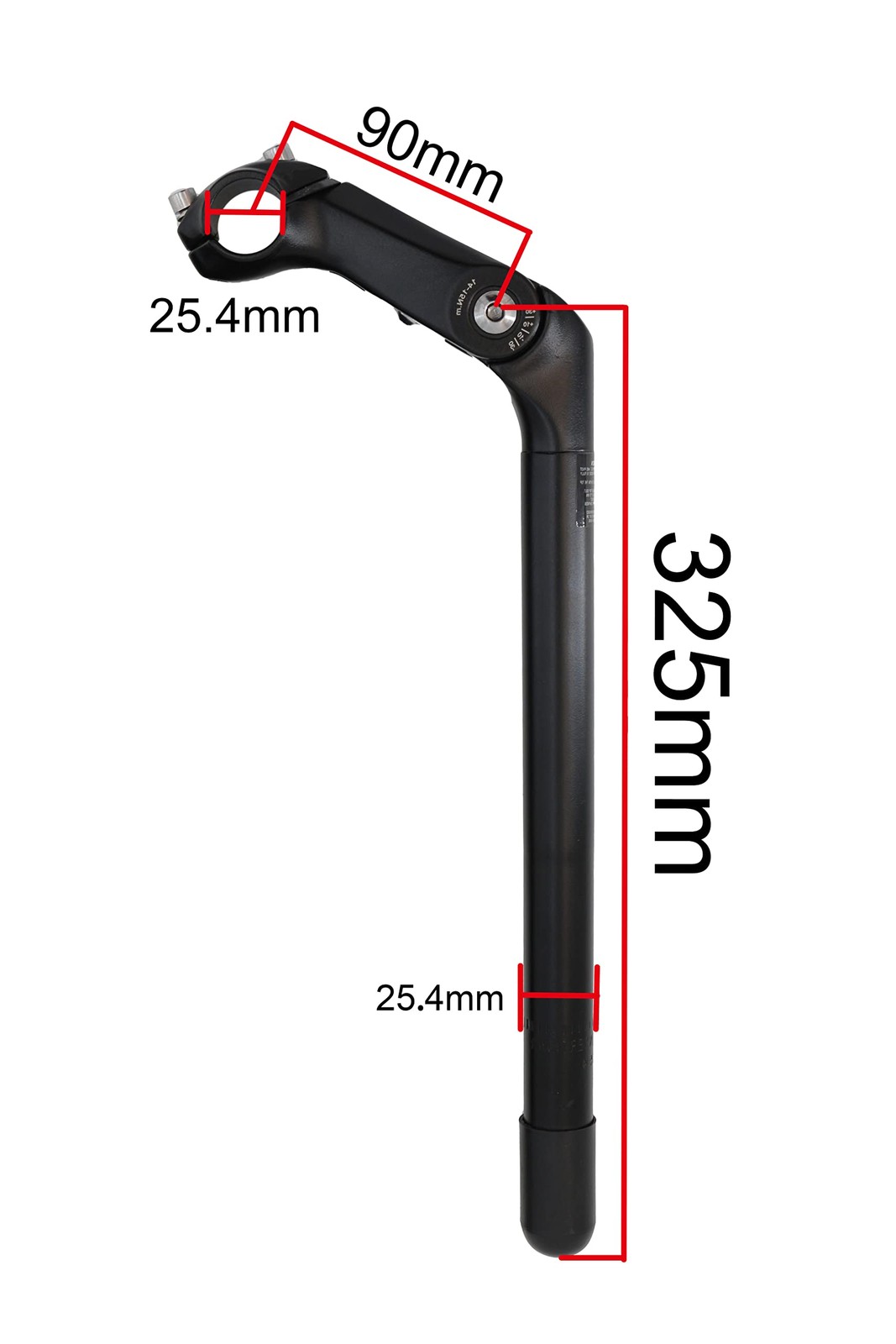 Adjustable Quill Stem,Alloy 90mm Bike Handlebar Stem 325mm Tube Extension for…